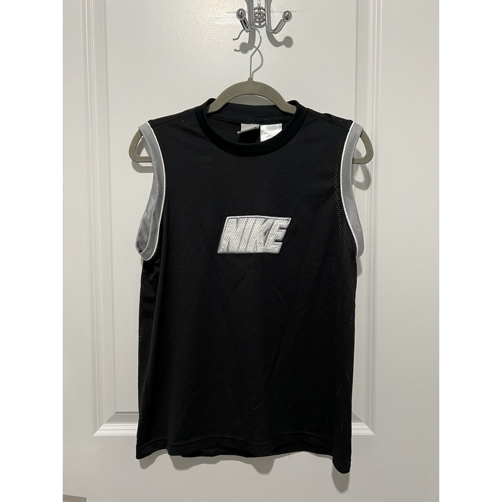 Vintage Nike Basketball Jersey Boys Size Large (14-16) Black Y2K